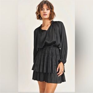 Reset Olive Smocked Dress